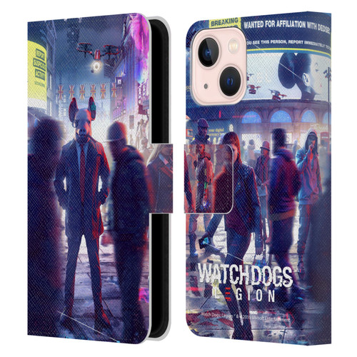 Watch Dogs Legion Artworks Winston City Leather Book Wallet Case Cover For Apple iPhone 13 Mini