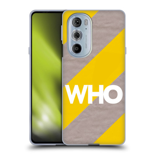 The Who 2019 Album Yellow Diagonal Stripes Soft Gel Case for Motorola Edge X30