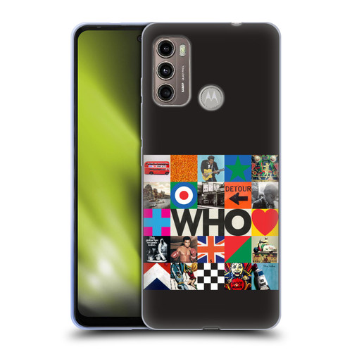 The Who 2019 Album Square Collage Soft Gel Case for Motorola Moto G60 / Moto G40 Fusion