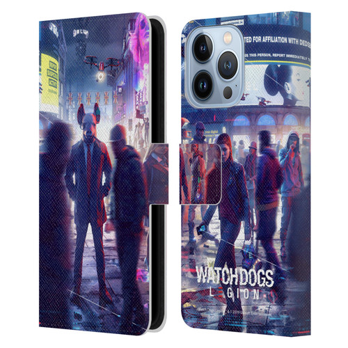 Watch Dogs Legion Artworks Winston City Leather Book Wallet Case Cover For Apple iPhone 13 Pro