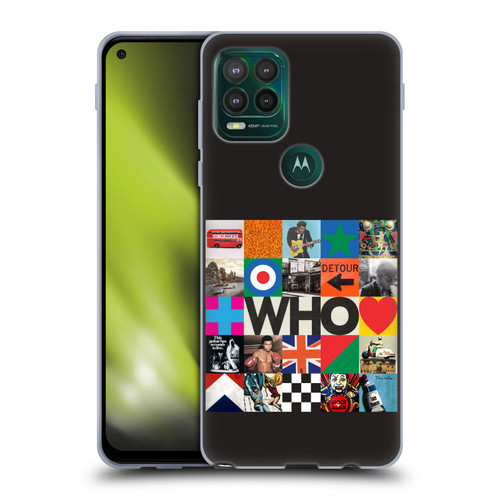 The Who 2019 Album Square Collage Soft Gel Case for Motorola Moto G Stylus 5G 2021