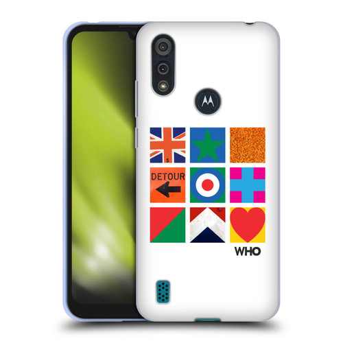 The Who 2019 Album Symbols Grid Soft Gel Case for Motorola Moto E6s (2020)