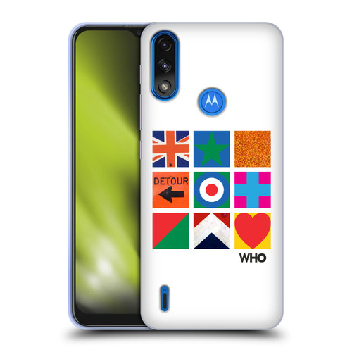 The Who 2019 Album Symbols Grid Soft Gel Case for Motorola Moto E7 Power / Moto E7i Power