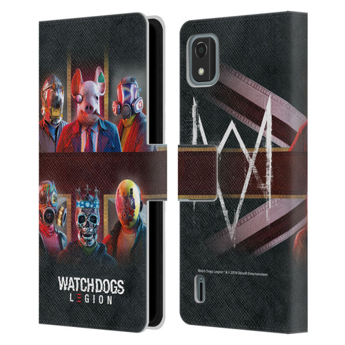 Watch Dogs Legion Artworks Flag Leather Book Wallet Case Cover For Nokia C2 2nd Edition