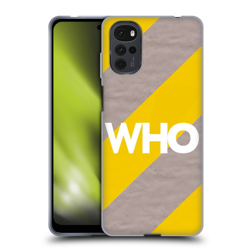 The Who 2019 Album Yellow Diagonal Stripes Soft Gel Case for Motorola Moto G22