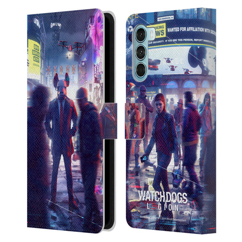 Watch Dogs Legion Artworks Winston City Leather Book Wallet Case Cover For Motorola Edge S30 / Moto G200 5G