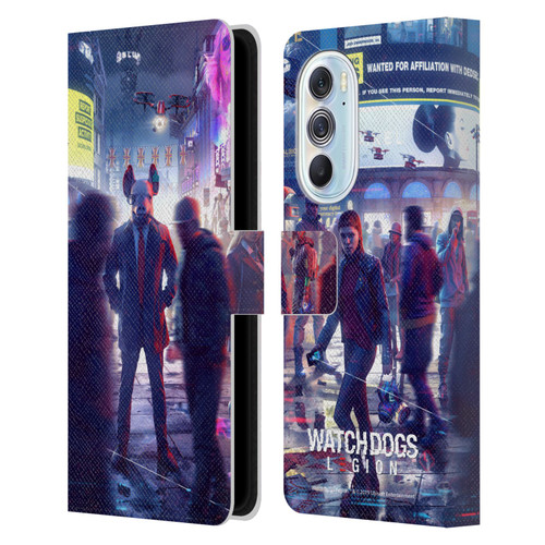 Watch Dogs Legion Artworks Winston City Leather Book Wallet Case Cover For Motorola Edge X30