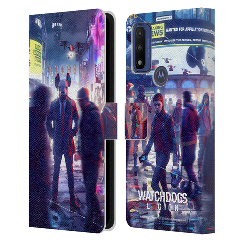 Watch Dogs Legion Artworks Winston City Leather Book Wallet Case Cover For Motorola G Pure