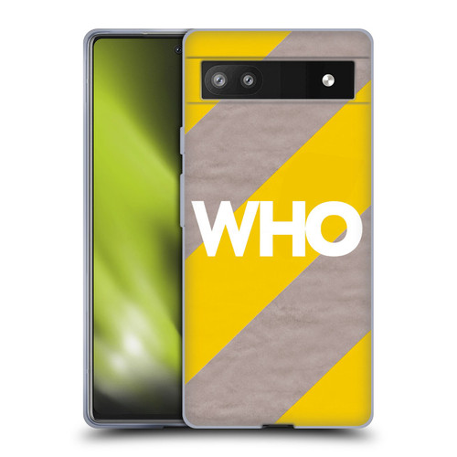 The Who 2019 Album Yellow Diagonal Stripes Soft Gel Case for Google Pixel 6a