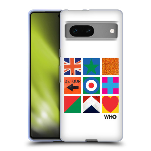 The Who 2019 Album Symbols Grid Soft Gel Case for Google Pixel 7
