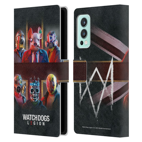 Watch Dogs Legion Artworks Flag Leather Book Wallet Case Cover For OnePlus Nord 2 5G