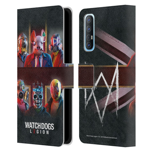 Watch Dogs Legion Artworks Flag Leather Book Wallet Case Cover For OPPO Find X2 Neo 5G