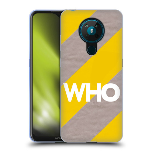 The Who 2019 Album Yellow Diagonal Stripes Soft Gel Case for Nokia 5.3