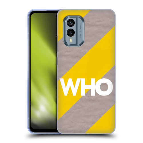 The Who 2019 Album Yellow Diagonal Stripes Soft Gel Case for Nokia X30