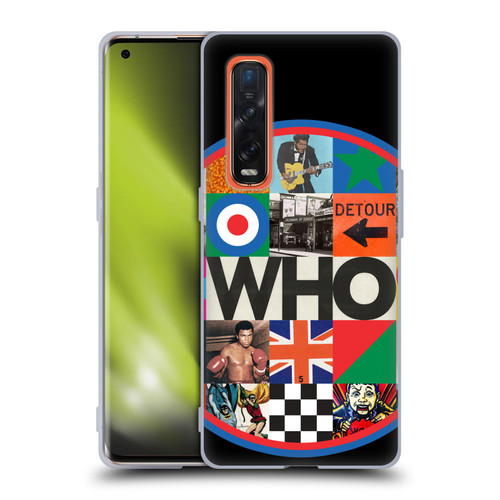 The Who 2019 Album Collage Circle Soft Gel Case for OPPO Find X2 Pro 5G