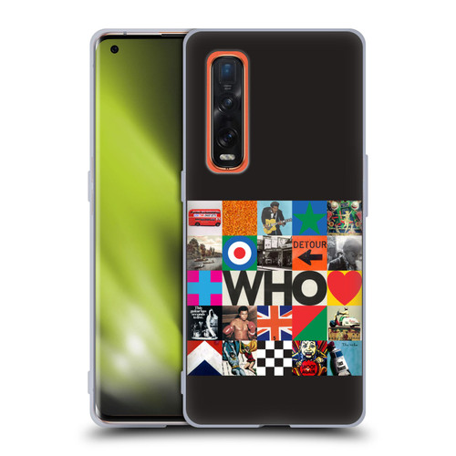 The Who 2019 Album Square Collage Soft Gel Case for OPPO Find X2 Pro 5G