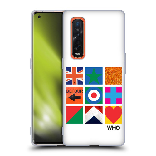 The Who 2019 Album Symbols Grid Soft Gel Case for OPPO Find X2 Pro 5G
