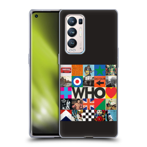 The Who 2019 Album Square Collage Soft Gel Case for OPPO Find X3 Neo / Reno5 Pro+ 5G