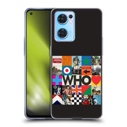 The Who 2019 Album Square Collage Soft Gel Case for OPPO Reno7 5G / Find X5 Lite