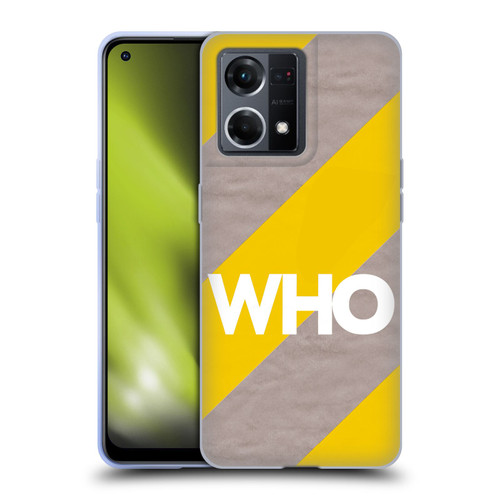 The Who 2019 Album Yellow Diagonal Stripes Soft Gel Case for OPPO Reno8 4G