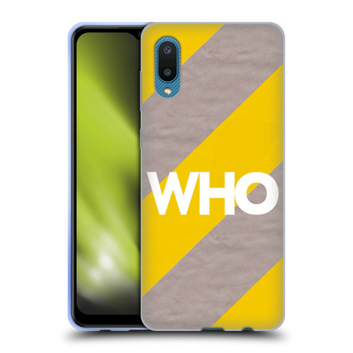 The Who 2019 Album Yellow Diagonal Stripes Soft Gel Case for Samsung Galaxy A02/M02 (2021)
