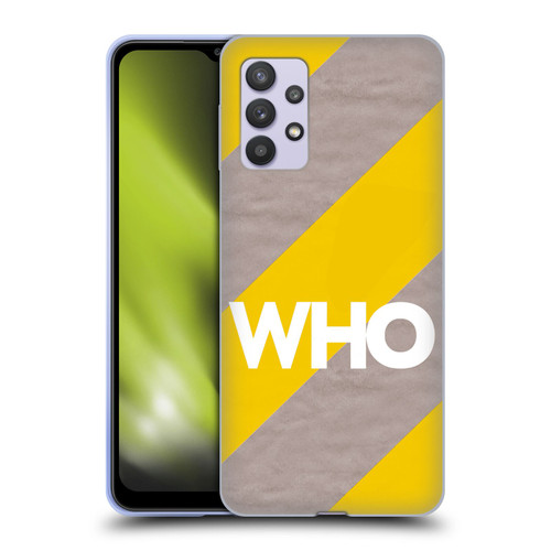 The Who 2019 Album Yellow Diagonal Stripes Soft Gel Case for Samsung Galaxy A32 5G / M32 5G (2021)
