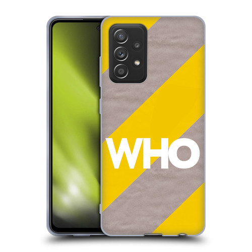 The Who 2019 Album Yellow Diagonal Stripes Soft Gel Case for Samsung Galaxy A52 / A52s / 5G (2021)
