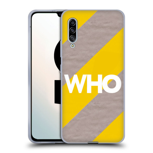 The Who 2019 Album Yellow Diagonal Stripes Soft Gel Case for Samsung Galaxy A90 5G (2019)