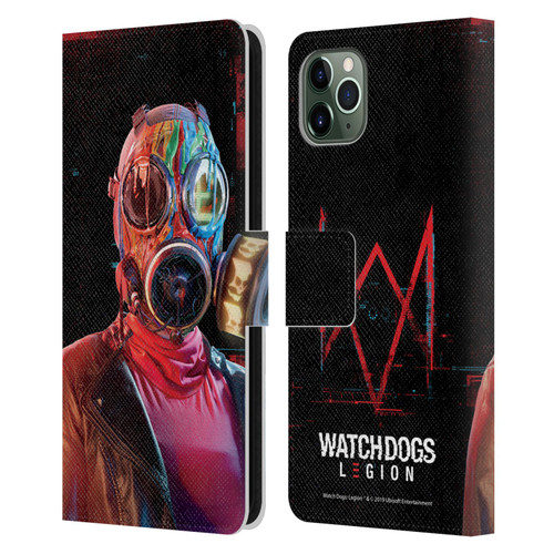 Watch Dogs Legion Key Art Alpha2zero Leather Book Wallet Case Cover For Apple iPhone 11 Pro Max