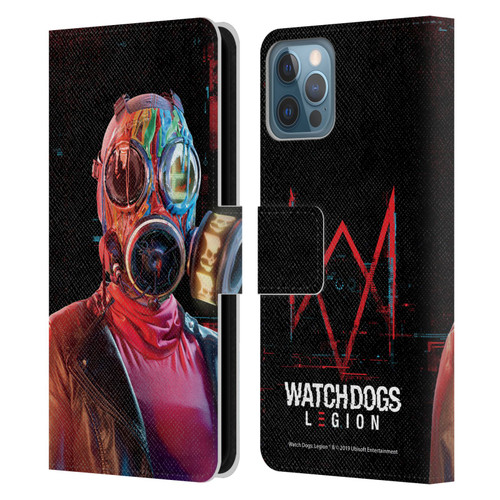 Watch Dogs Legion Key Art Lancaster Leather Book Wallet Case Cover For Apple iPhone 12 / iPhone 12 Pro