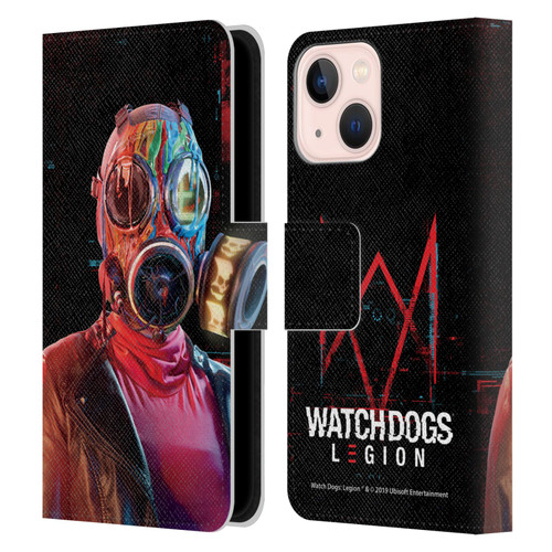 Watch Dogs Legion Key Art Lancaster Leather Book Wallet Case Cover For Apple iPhone 13 Mini