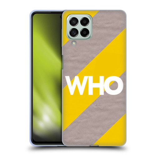 The Who 2019 Album Yellow Diagonal Stripes Soft Gel Case for Samsung Galaxy M53 (2022)