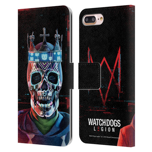 Watch Dogs Legion Key Art Ded Sec Leather Book Wallet Case Cover For Apple iPhone 7 Plus / iPhone 8 Plus