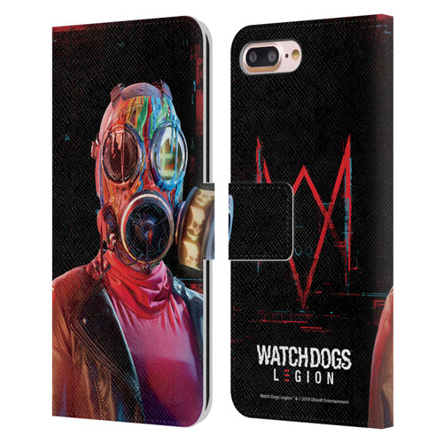 Watch Dogs Legion Key Art Lancaster Leather Book Wallet Case Cover For Apple iPhone 7 Plus / iPhone 8 Plus