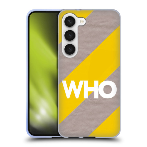 The Who 2019 Album Yellow Diagonal Stripes Soft Gel Case for Samsung Galaxy S23 5G