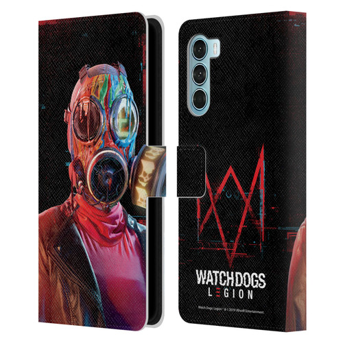 Watch Dogs Legion Key Art Lancaster Leather Book Wallet Case Cover For Motorola Edge S30 / Moto G200 5G