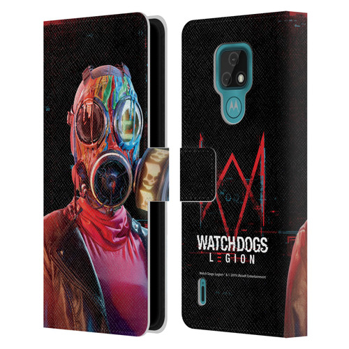 Watch Dogs Legion Key Art Alpha2zero Leather Book Wallet Case Cover For Motorola Moto E7