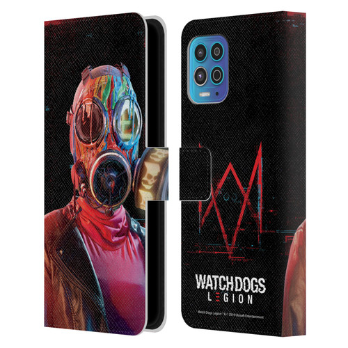 Watch Dogs Legion Key Art Alpha2zero Leather Book Wallet Case Cover For Motorola Moto G100