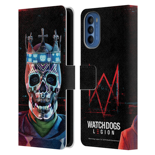Watch Dogs Legion Key Art Ded Sec Leather Book Wallet Case Cover For Motorola Moto G41