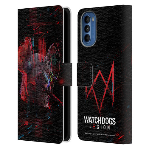 Watch Dogs Legion Key Art Pig Head Glitch Leather Book Wallet Case Cover For Motorola Moto G41
