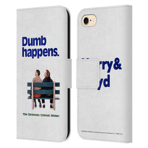 Dumb And Dumber Key Art Dumb Happens Leather Book Wallet Case Cover For Apple iPhone 7 / 8 / SE 2020 & 2022