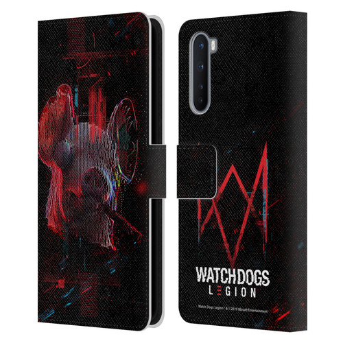 Watch Dogs Legion Key Art Pig Head Glitch Leather Book Wallet Case Cover For OnePlus Nord 5G