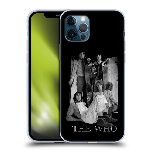 The Who Band Art Mirror Mono Distress Soft Gel Case for Apple iPhone 12 / iPhone 12 Pro