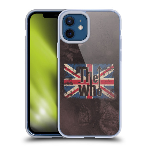 The Who Band Art Union Jack Distressed Look Soft Gel Case for Apple iPhone 12 / iPhone 12 Pro
