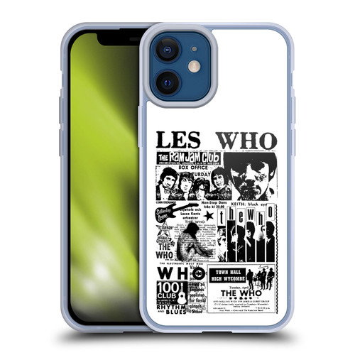 The Who Band Art Les Who Soft Gel Case for Apple iPhone 12 Mini
