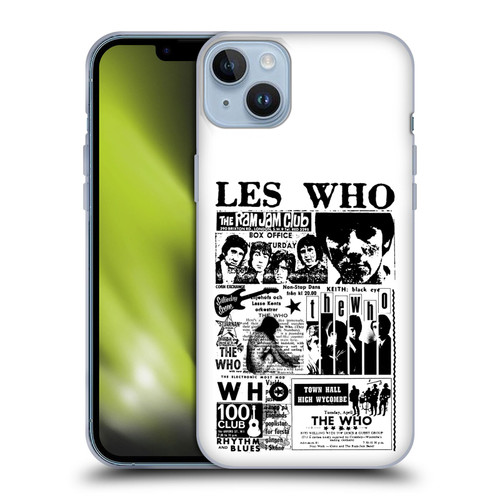 The Who Band Art Les Who Soft Gel Case for Apple iPhone 14 Plus