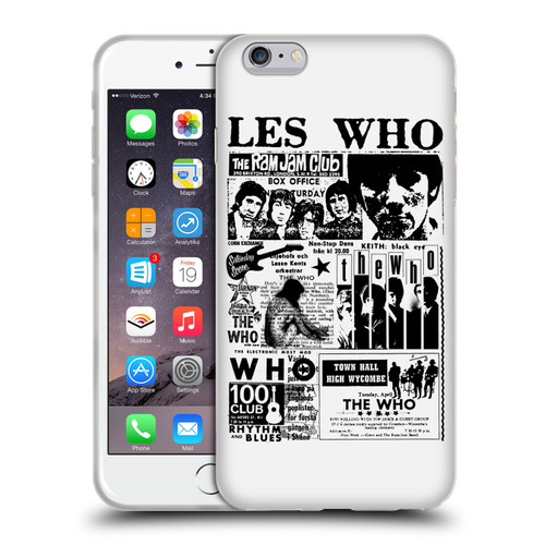The Who Band Art Les Who Soft Gel Case for Apple iPhone 6 Plus / iPhone 6s Plus