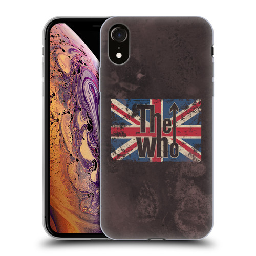 The Who Band Art Union Jack Distressed Look Soft Gel Case for Apple iPhone XR