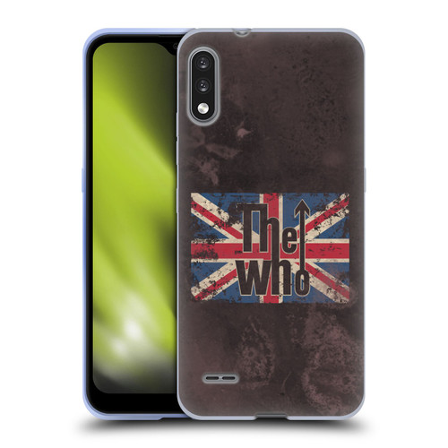 The Who Band Art Union Jack Distressed Look Soft Gel Case for LG K22