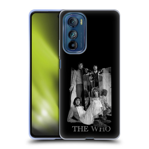 The Who Band Art Mirror Mono Distress Soft Gel Case for Motorola Edge 30